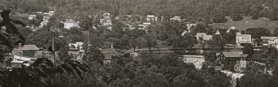 Birdseye View of Shelburne Falls, Mass. No. 14. - downriver side detail