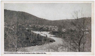 Falls of the Deerfield River as seen from The Sweetheart Tea House, Shelburne Falls, Mass.