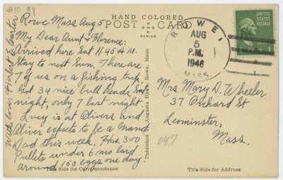 Public Library, Rowe, Mass. reverse