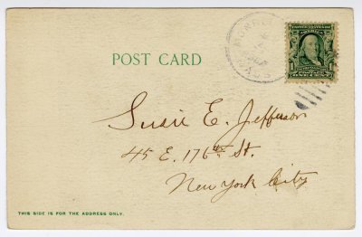 Residence, Monroe Bridge, Mass. reverse