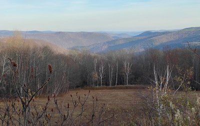 Looking Down Deerfield Valley from Top of Mohawk Trail Nov 2020