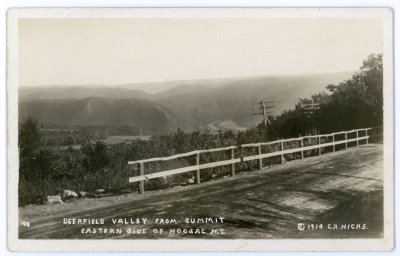Deerfield Valley from Summit Eastern Side of Hoosac Mt.
