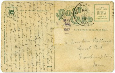 The Mohawk Trail on Florida Mountain, Mass. reverse
