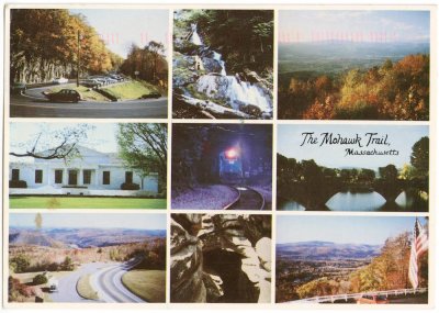 The Mohawk Trail Massachusetts mutli view card
