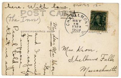 Charlemont, Mass. reverse