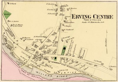Erving, Wendell, West Orange Beers map 1871