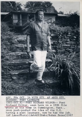 Poet Laureate Richrd Wilbur in Cummington 1986 