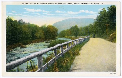 Scene on the Westfield River, Berkshire Trail, Near Cummington, Mass. 1 