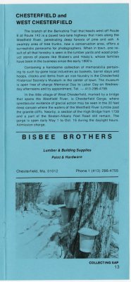 Berkshire Trail in Pioneer Valley Western Massachusetts brochure p. 13
