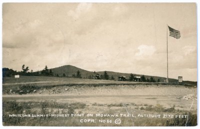 Whitcomb Summit - Highest Point on Mohawk Trail, Altitude 2172 Feet Copr. No 66