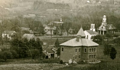 Montague Mass. detail - town common area