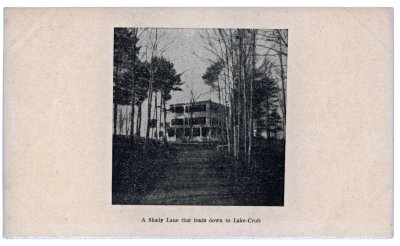 A Shady Lane that leads down to Lake-Croft