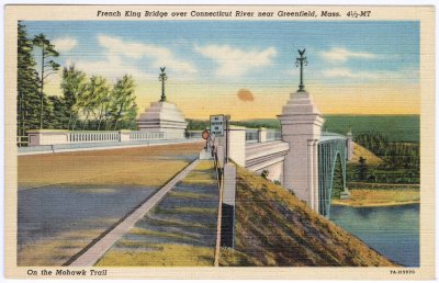 French King Bridge over Connecticut River near Greenfield, Mass. 4-1-2-MT