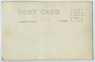 Shelburne Center RPPC reverse