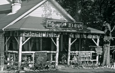 Orange Glow Tea Room on Mohawk Trail, Shelburne Falls, Mass. 502. - detail