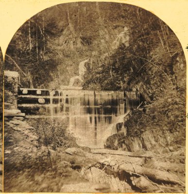 View of Dam at foot of Cascade, 1-4 mile up the Creek.