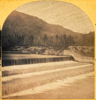 View of Dam, 1-4 mile above Machine Shop. 