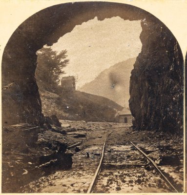 View of East End in Tunnel looking out. 