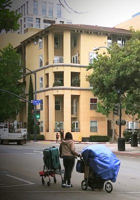 Homeless Woman San Diego California June 2020