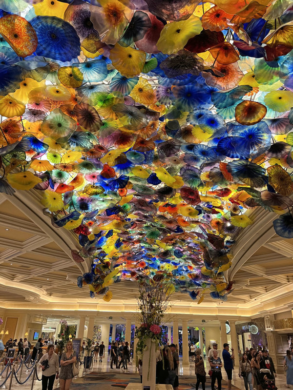 Las Vegas - Chihuly ceiling at Bellagio