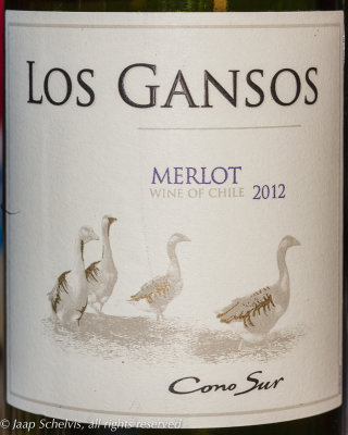 Ganzen - Geese - Chilean Merlot red wine 2012