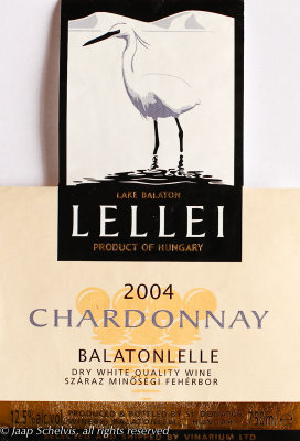Kleine Zilverreiger - Little egret - Egretta garzetta - Hungarian Chardonnay white wine
