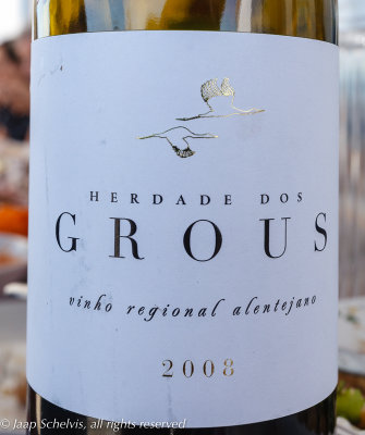 Kraanvogel - Common crane - Grus grus - Portuguese white wine 2008