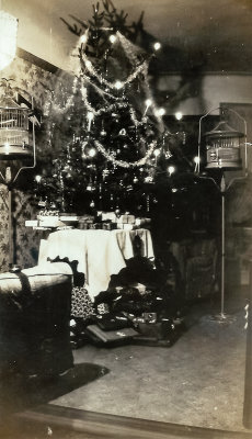 I Onze eerste Kerstboom Kerstfeest 1929 Belichting 9 sec.