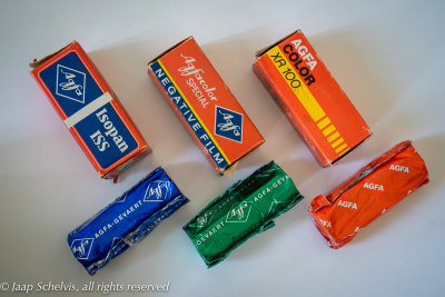 Different types of Agfa 120 film