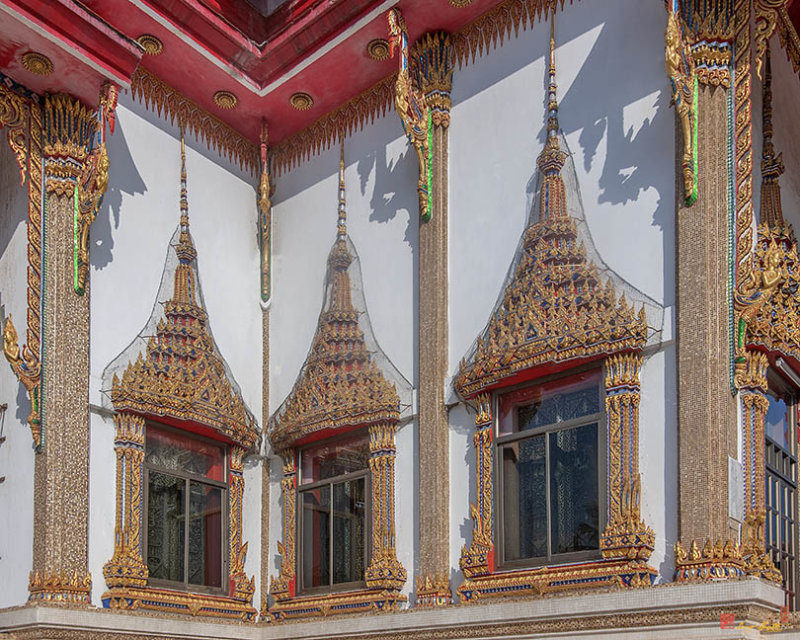 Wat Sakae Phra Ubosot Windows (DTHNR0156)