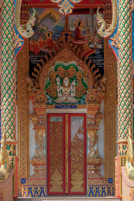 Wat Rong Khut Phra Ubosot Entrance Painting and Doors (DTHCM2725)
