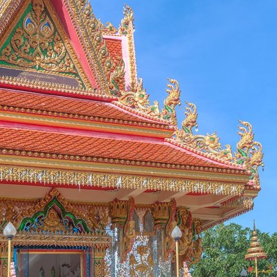 Wat Liab Memorial Wihan Chedi of Phurithat Maha Thera Roof Finials (DTHU0777)