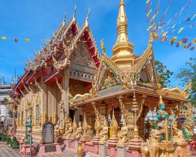 Wat Tai Phra Chao Yai Ong Tue Montop Phet Chet Saeng and Phra Ubosot (DTHU0783)