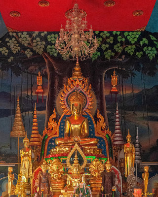 Wat Tai Phra Chao Yai Ong Tue Phra Ubosot Buddha Images (DTHU0787)