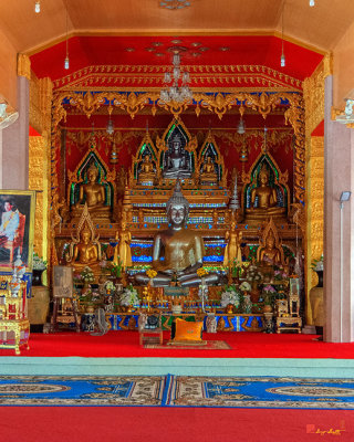 Wat Tai Phra Chao Yai Ong Tue Wihan Celebrating the Glory of the Kingdom Buddha Images (DTHU0811)