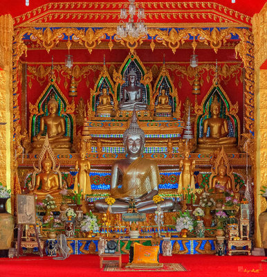 Wat Tai Phra Chao Yai Ong Tue Wihan Celebrating the Glory of the Kingdom Buddha Images (DTHU0812)