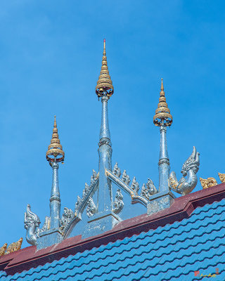Wat Tai Phra Chao Yai Ong Tue Wihan Celebrating the Glory of the Kingdom Roof Apex (DTHU0815)