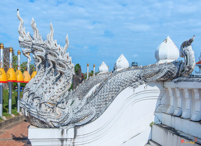 Wat Tham Khuha Sawan Phra Tham Chedi Si Trai Phum Makara and Naga Guardian (DTHU0941)