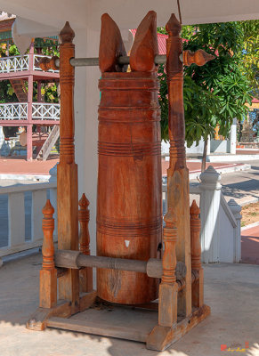 Wat Khong Chiam Bell and Drum Tower Giant Wooden Bell (DTHU0976)