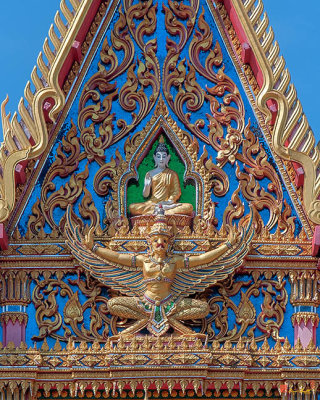 Wat Kanthararom Phra Ubosot Buddha Image and Kinara on Gable (DTHSSK0038)