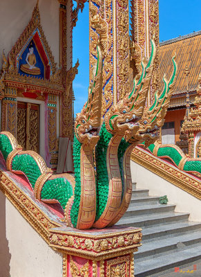 Wat Kanthararom Phra Ubosot Triple-headed Naga Guardian (DTHSSK0040)