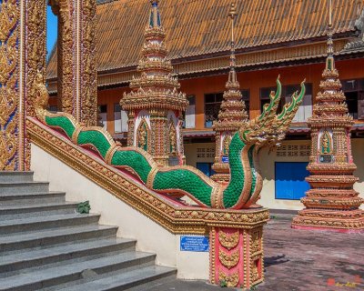 Wat Kanthararom Phra Ubosot Triple-headed Naga Guardian (DTHSSK0041)