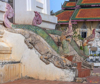 Wat Thung Si Muang Phra Ubosot Makara and Naga Guardians (DTHU0371)