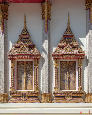 Wat Mahawanaram Phra Ubosot Windows (DTHU0654)