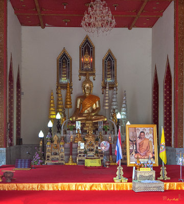 Wat Si Ubon Rattanaram Phra Ubosot Buddha Images (DTHU0390)
