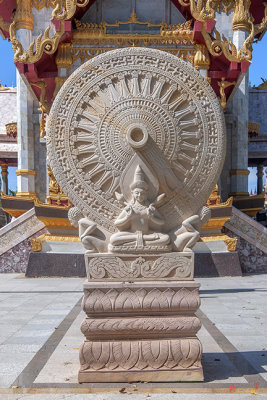 Wat Phayap Phra Ubosot Dharmachakra or Wheel of Dhamma (DTHNR0126)