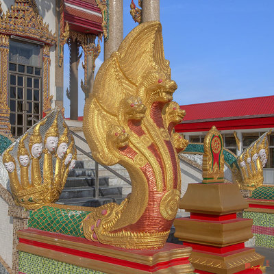 Wat Sakae Phra Ubosot Makara and Naga Guardians (DTHNR0144)