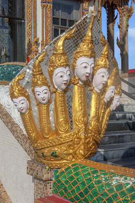 Wat Sakae Phra Ubosot Naga Guardian with Apsara Faces (DTHNR0145)
