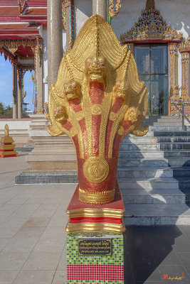 Wat Sakae Phra Ubosot Makara and Naga Guardian (DTHNR0147)