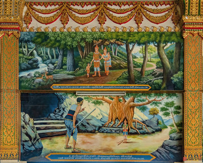 Wat Pho Thammasat Hall Interior Paintings (DTHNR0187)
